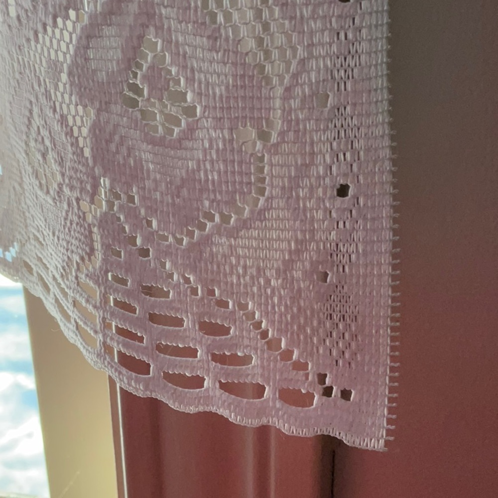 White Lace Goose Pattern Curtain - Picture 14 of 16
